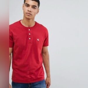 Abercrombie and Fitch short sleeve Henley shirt, size S